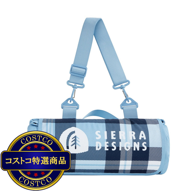 (コストコ) Sierra Designs アウトドアトートブランケット 182 x 182cm プレイド/ブルー