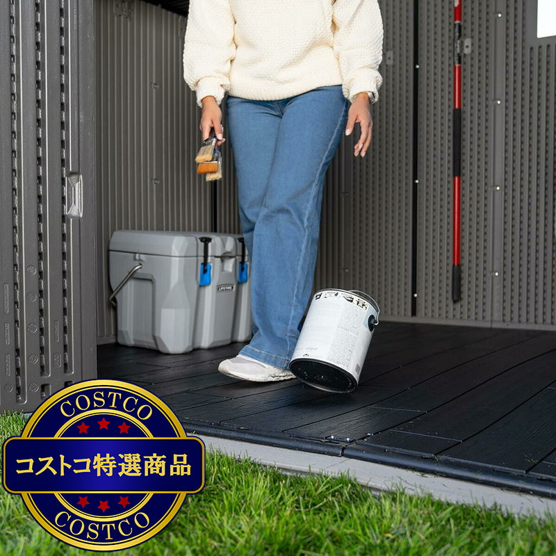 (コストコ) LIFETIME 9.5 x 7 フィート (2.9 x 2.1 m) 屋外用物置