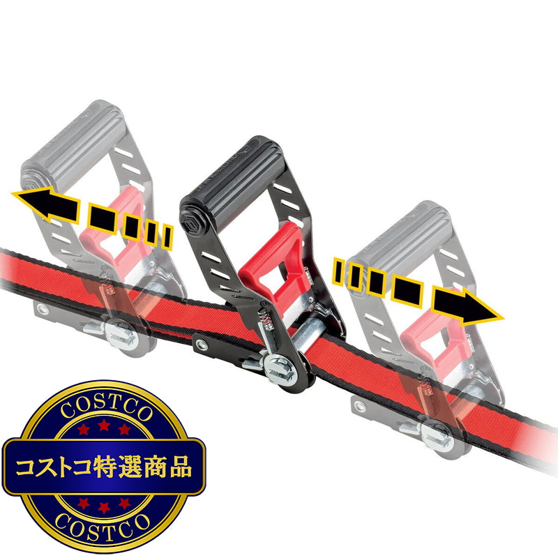 (コストコ) パワービルト ラチェットベルト 4個セット