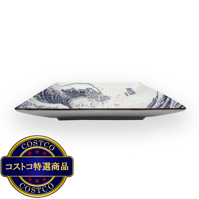 (コストコ) 北斎富士 20cm正角皿 美濃焼