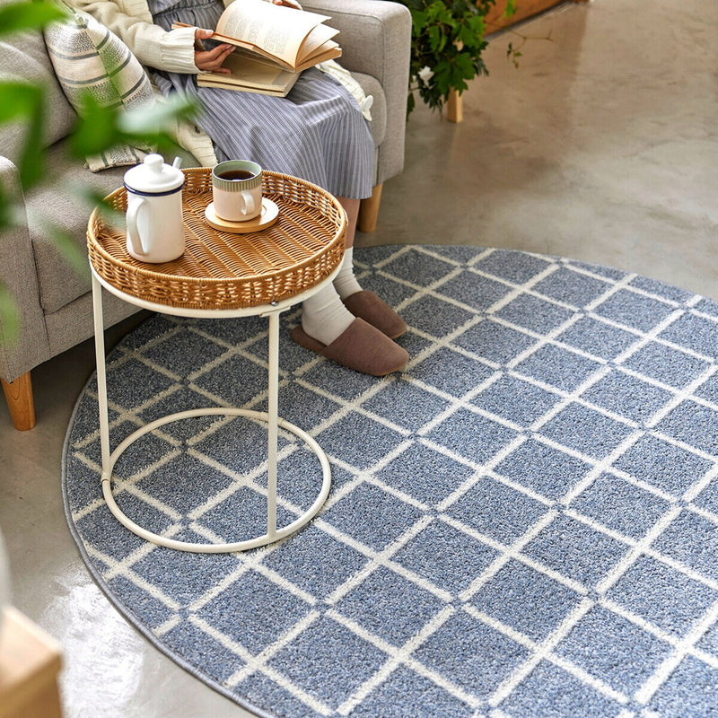(コストコ) スミノエ ウォッシャブルラグ オセロ 150 x 150cm 正円 ブルー