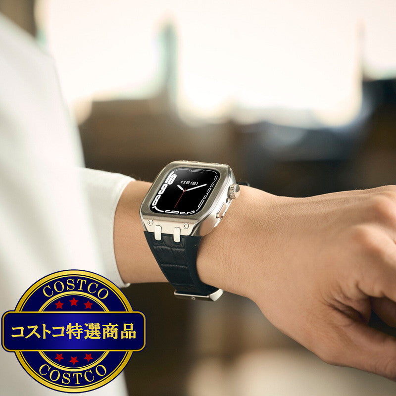 (コストコ) HUMBLE RICH Apple Watch Case 7/8/9対応 41mm レザー ブラック WBB0289-001