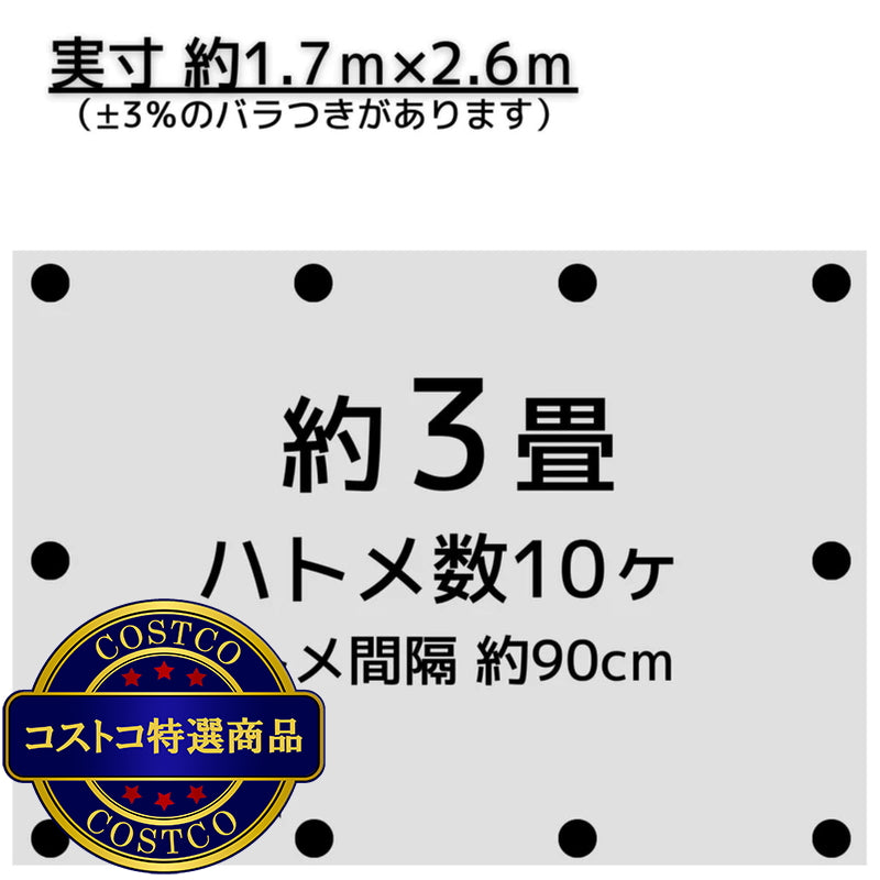 (コストコ) アイネット #4000高耐候性UVシルバーシート 1.8 x 2.7m 10セット