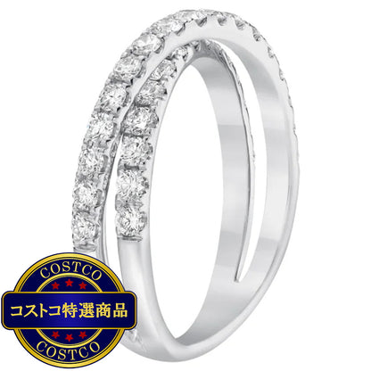 (コストコ) 14K ホワイトゴールド 0.90カラット ダイヤモンド リング