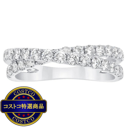 (コストコ) 14K ホワイトゴールド 0.90カラット ダイヤモンド リング