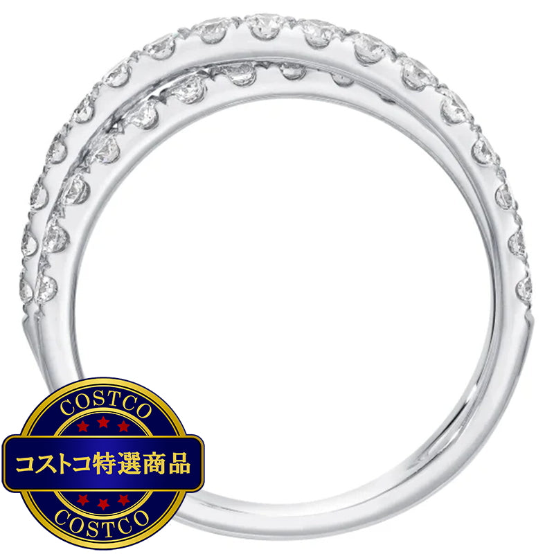 (コストコ) 14K ホワイトゴールド 0.90カラット ダイヤモンド リング
