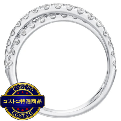 (コストコ) 14K ホワイトゴールド 0.90カラット ダイヤモンド リング