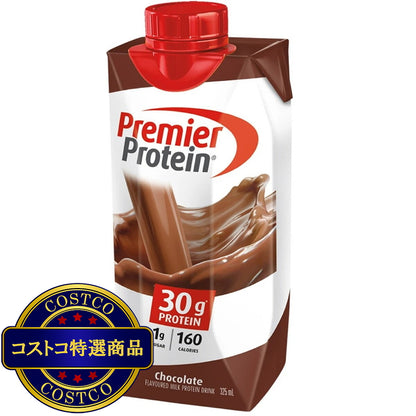 (コストコ) プレミアプロテイン チョコレートドリンク12本 x 325ml