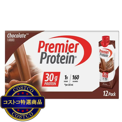 (コストコ) プレミアプロテイン チョコレートドリンク12本 x 325ml