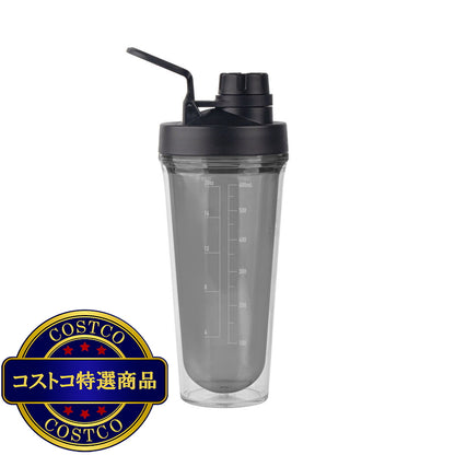 (コストコ) TAKEYA シェイカーボトル 710ml 2個 ブラック/ホワイト