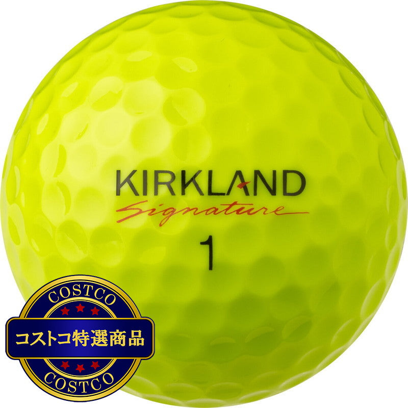 (コストコ) カークランドシグネチャー 3ピースゴルフボール バージョン2.0 イエロー 24個入り