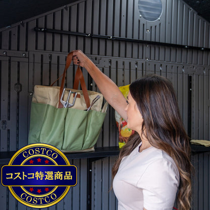 (コストコ) LIFETIME 10 x 8 フィート (3.0 x 2.4 m) 屋外用物置 60459A