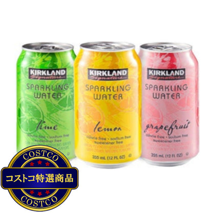 (コストコ) カークランドシグネチャー スパークリングウォーター 355ml x 35