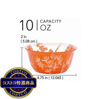 (コストコ) サーティファイド ボウル ボタニカル柄 10pc