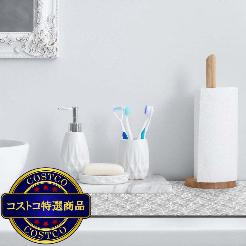 (コストコ) マルチユース ドライングマット 4枚組 50x76cm / 38x50cm 各2枚 グレー