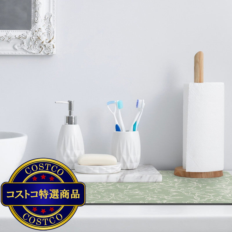 (コストコ) マルチユース ドライングマット 4枚組 50x76cm / 38x50cm 各2枚 グリーン