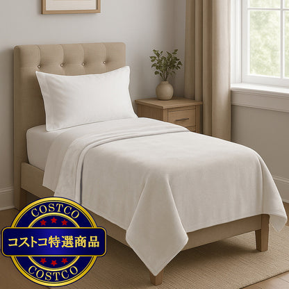 (コストコ) カークランドシグネチャー ブランケット シングル クラウドダンサー