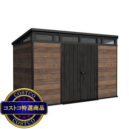 (コストコ) ケター ペント 11 x 7 フィート (3.4 x 2.2m) 物置 ウォルナット