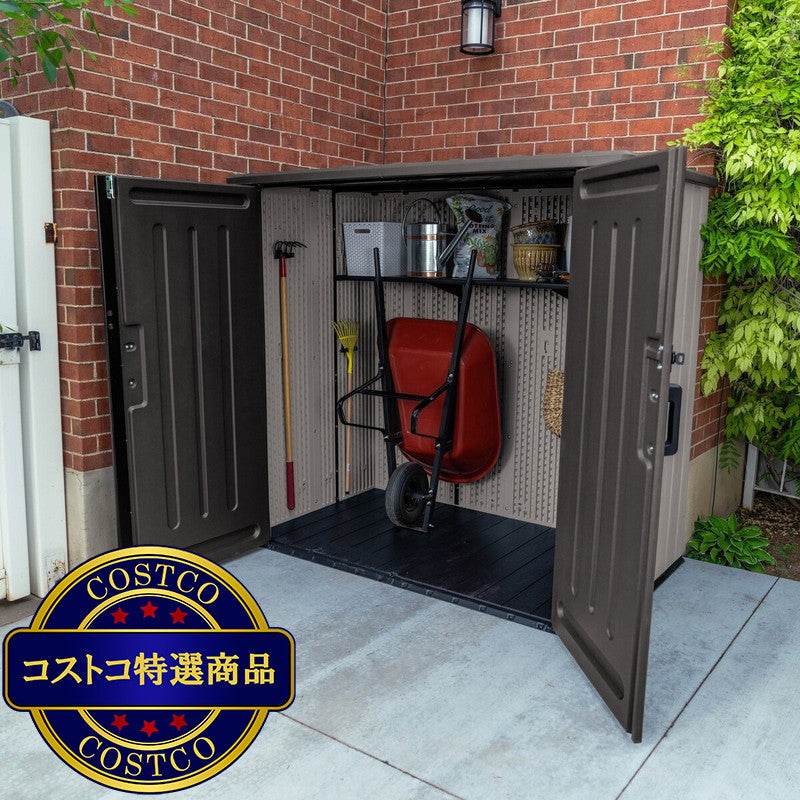(コストコ) LIFETIME 6 x 4フィート (193 x 110 x 177cm) 屋外用物置