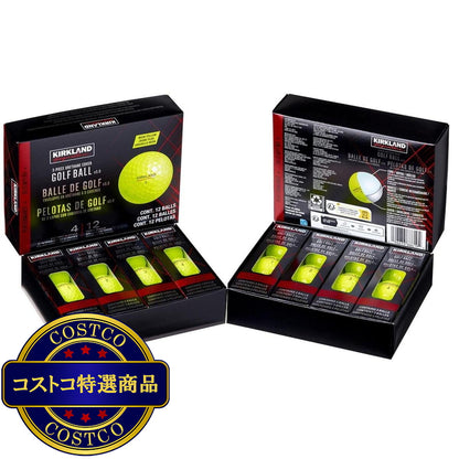 (コストコ) カークランドシグネチャー 3ピースゴルフボール バージョン3.0 イエロー 24個入り
