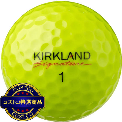 (コストコ) カークランドシグネチャー 3ピースゴルフボール バージョン3.0 イエロー 24個入り