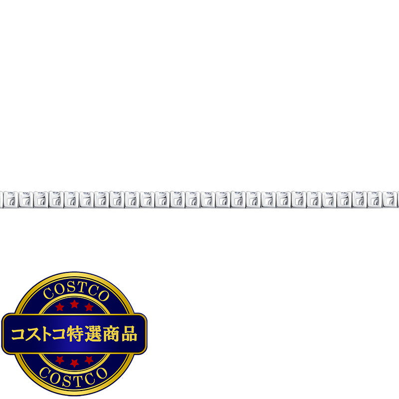 (コストコ) 18K ホワイトゴールド 1.00カラット ダイヤモンド テニスブレスレット 16.5センチ