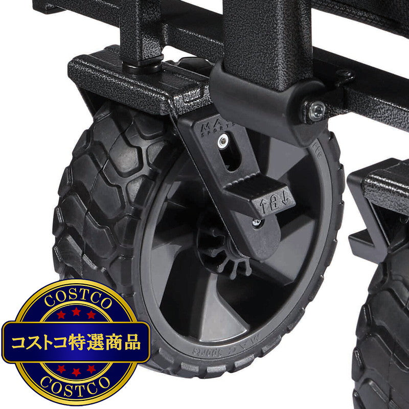 (コストコ) マックスポーツ 折り畳みワゴンXL　ブラック/グレー