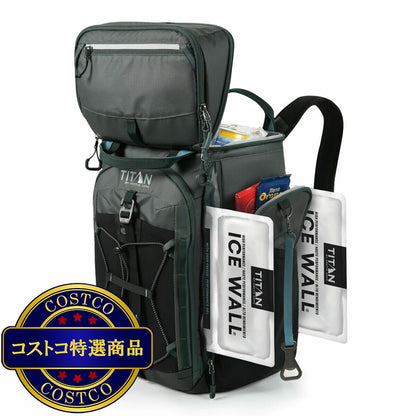 (コストコ) タイタン 26缶 バックパック クーラー グレー