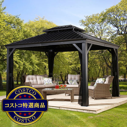 (コストコ) ソジャグ メッシーナ 10 x 14フィート (3 x 4.2m) サンシェルター