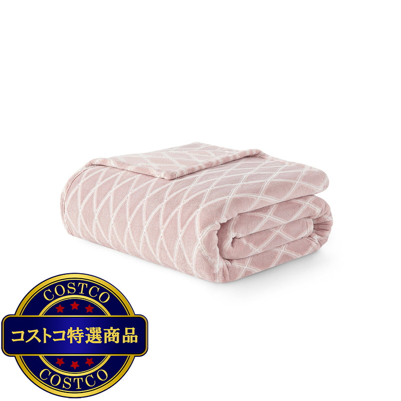 (コストコ) 大判ひざ掛け 152cm x 177cm ドリアン ブラッシュ