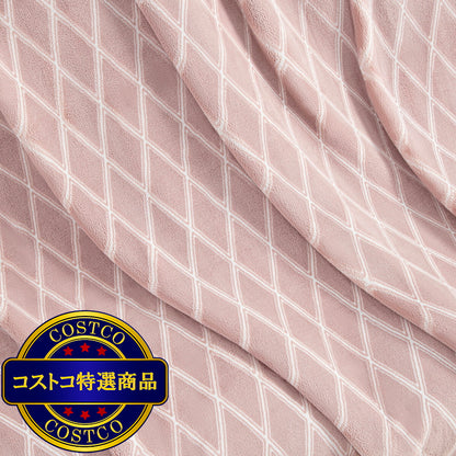 (コストコ) 大判ひざ掛け 152cm x 177cm ドリアン ブラッシュ