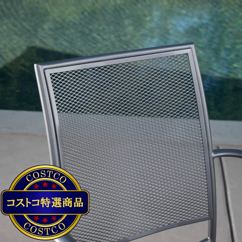 (コストコ) サンヴィラ Luca メッシュ スタッキング チェア