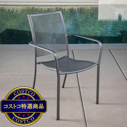 (コストコ) サンヴィラ Luca メッシュ スタッキング チェア