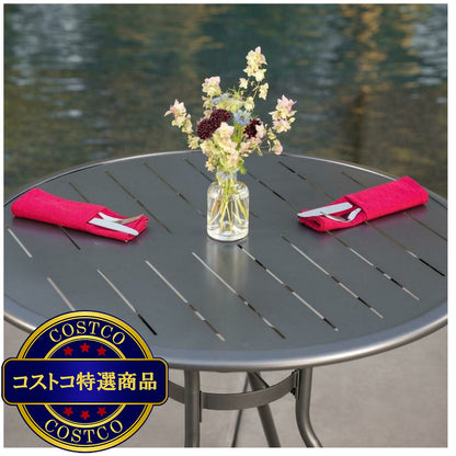 (コストコ) サンヴィラ Colfax 34インチ (86cm) スチール製 ビストロ テーブル