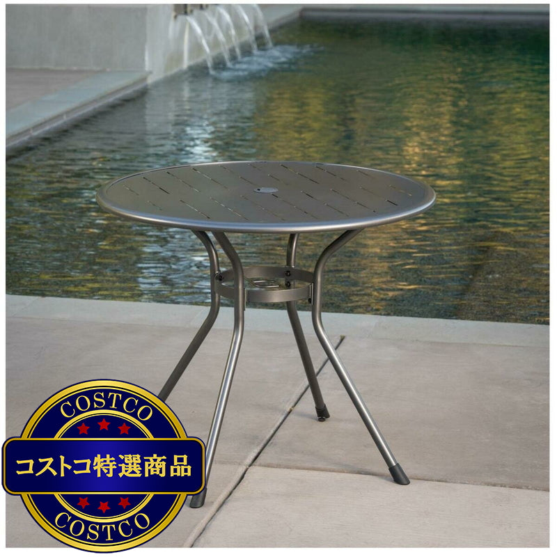 (コストコ) サンヴィラ Colfax 34インチ (86cm) スチール製 ビストロ テーブル