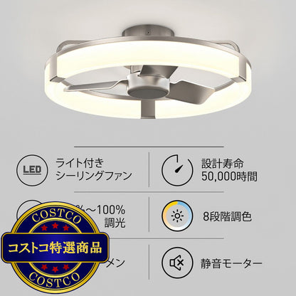 (コストコ) ARTIKA ファンデリア サニーベール シーリングファンライト 23インチ