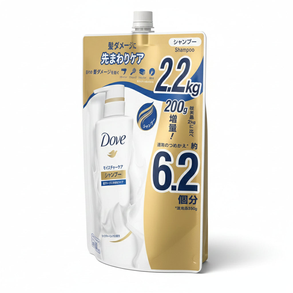 (コストコ) Dove (ダヴ) モイスチャーシャンプー 詰替え用 2.2 kg