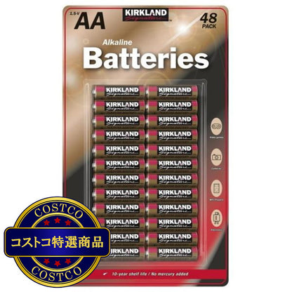 (コストコ) カークランドシグネチャー アルカリ単3乾電池 48本