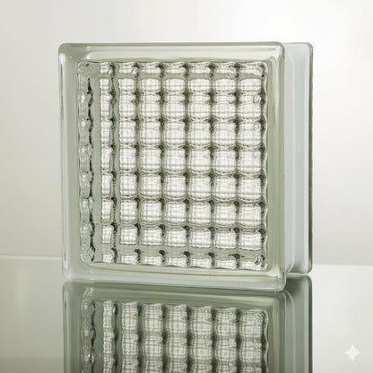 (コストコ) ガラスブロック 190 x 190 x 80 mm 6個セット クリアシリーズ クリスタルパラレル JGB8007
