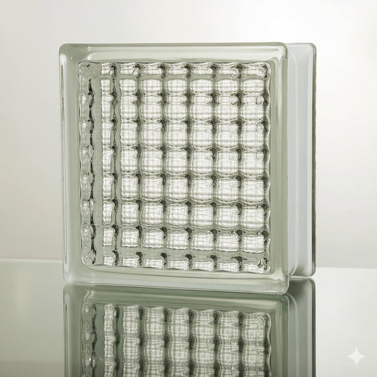 (コストコ) ガラスブロック 190 x 190 x 80 mm 6個セット クリアシリーズ クリスタルパラレル JGB8007
