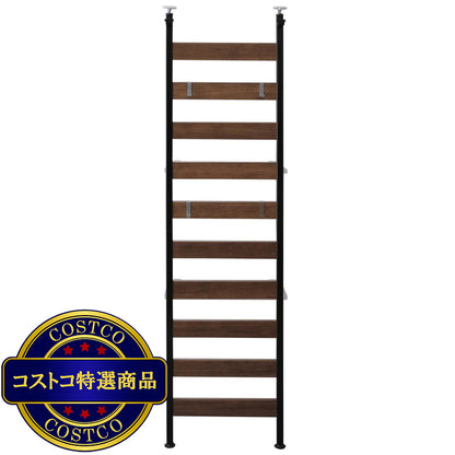 (コストコ) アイリスオーヤマ ウッドウォールラック 幅48.1cm WLR-46 ブラック 251444
