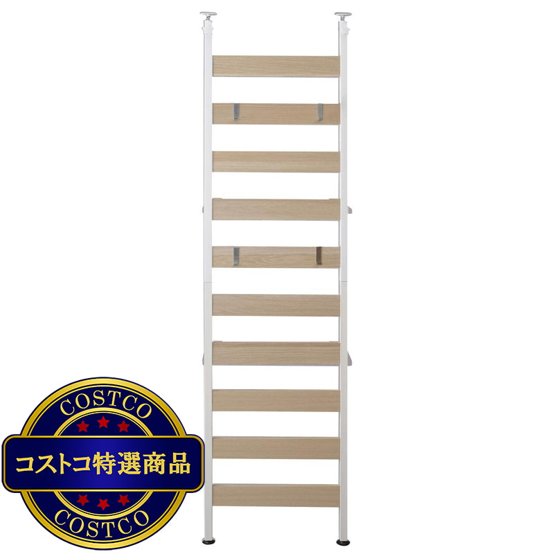 (コストコ) アイリスオーヤマ ウッドウォールラック 幅48.1cm WLR-46 ホワイト 251445