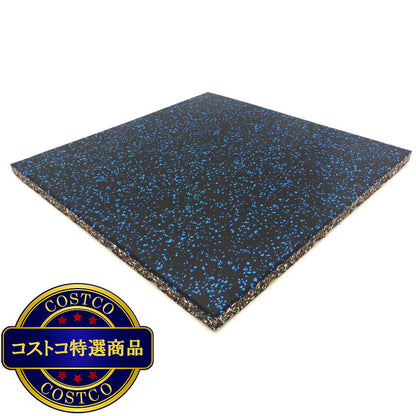 (コストコ) セルデス New ゴムチップマット 25ミリ厚 50cm x 50cm 8枚セット ブルーミックス(JL-07)