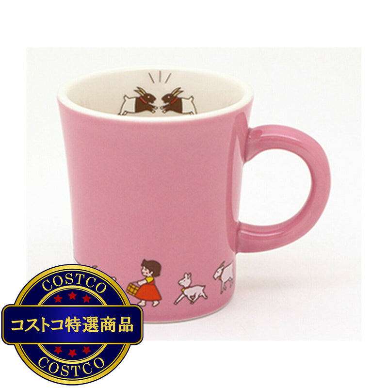 (コストコ) 三郷陶器 アルプスの少女ハイジ マグカップ 280ml ピンク