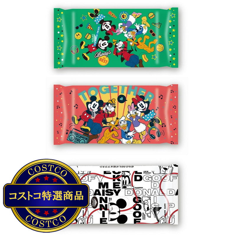 (コストコ) 水99% 手口ふき / ミッキー＆フレンズ 80枚入ｘ15個 (1200枚)