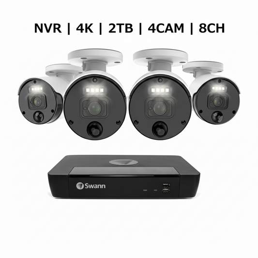 (コストコ) Swann（スワン）8CH 4K NVRシステム 2TB 4K バレット カメラ 4台セット