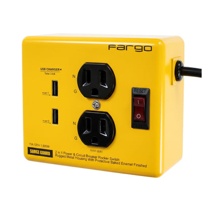 (コストコ) Fargo スチールタップ AC2個口 USB2個口 3.4A PT410YE