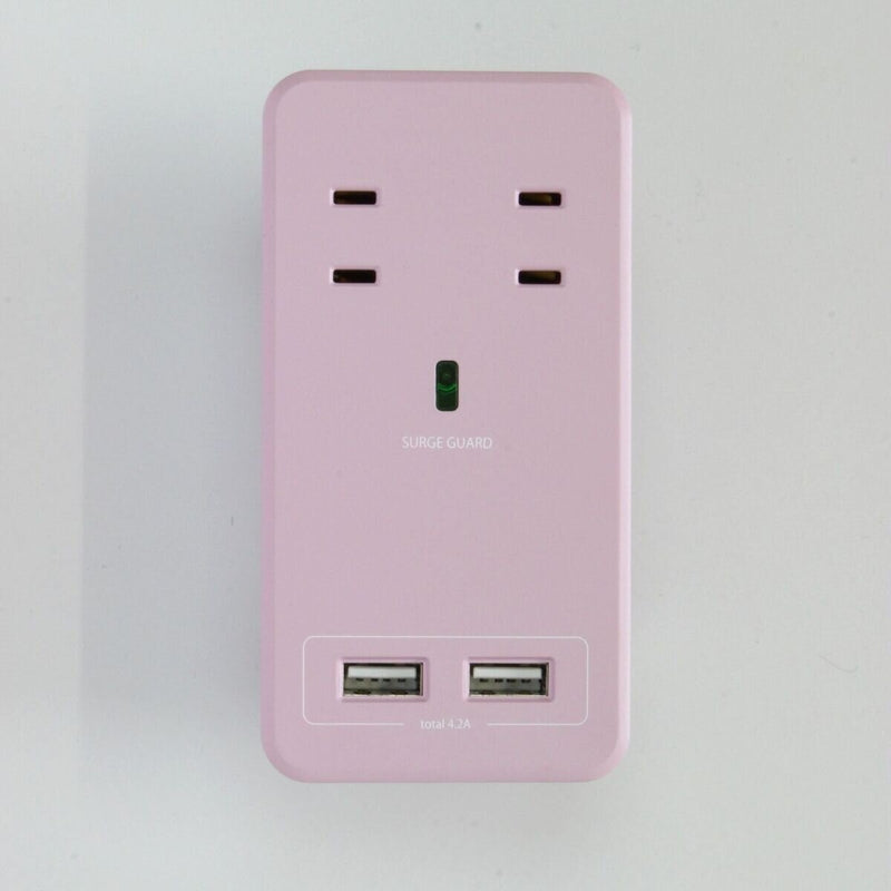 (コストコ) Fargo（ファーゴ）SATI COLOR(サティカラー) AC4個口 4.2A USB 全14色 CT221 ピンク
