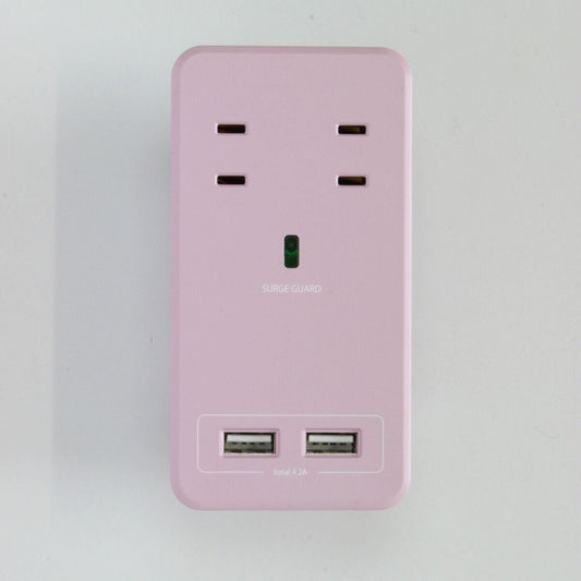 (コストコ) Fargo（ファーゴ）SATI COLOR(サティカラー) AC4個口 4.2A USB 全14色 CT221 ピンク