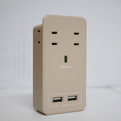 (コストコ) Fargo（ファーゴ）SATI COLOR(サティカラー) AC4個口 4.2A USB 全14色 CT221 ラテベージュ